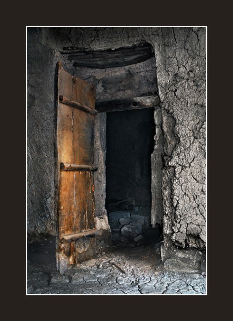Door in abandoned room
