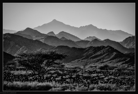 Distant mountains
