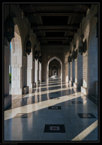 The Sultan Qaboos Grand Mosque.