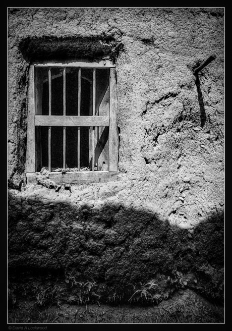 Seen better days or  shadows.