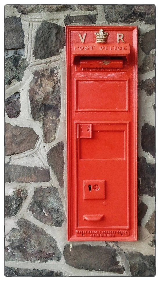 V.R Regina wall postbox.